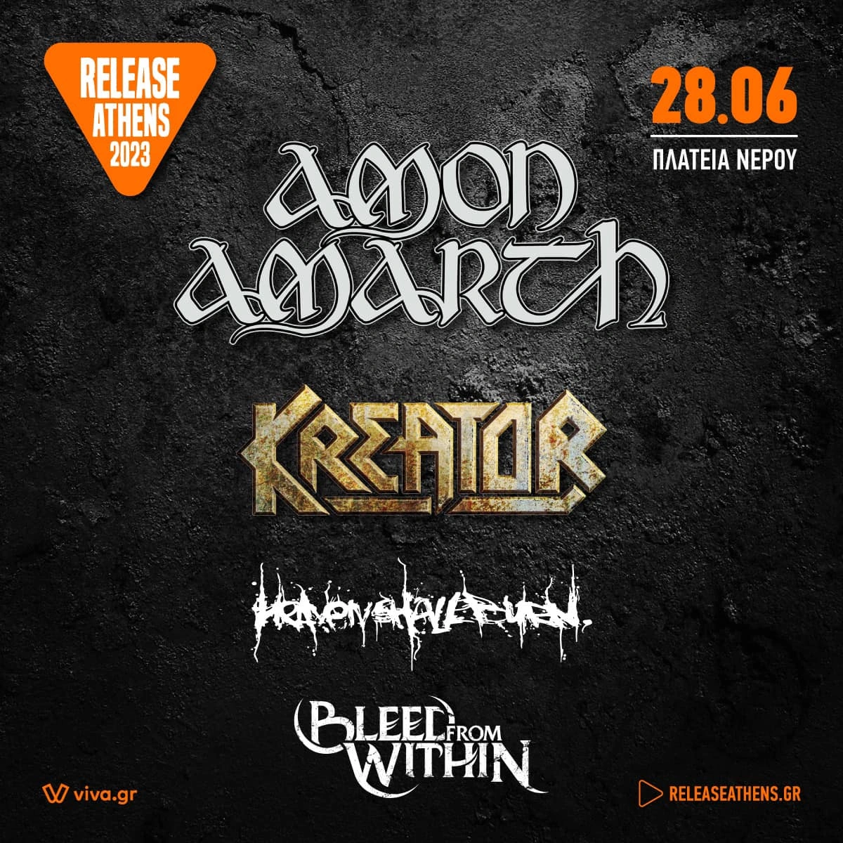 Amon Amarth, Kreator, Heaven Shall Burn, και Bleed From Within στην πιο metal βραδιά του Release Athens 2023!