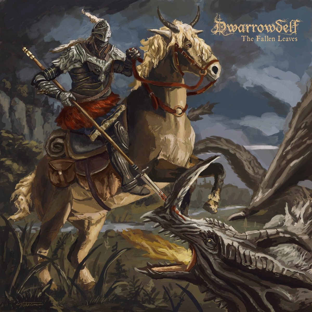 Dwarrowdelf, The Fallen Leaves, album cover, 2024